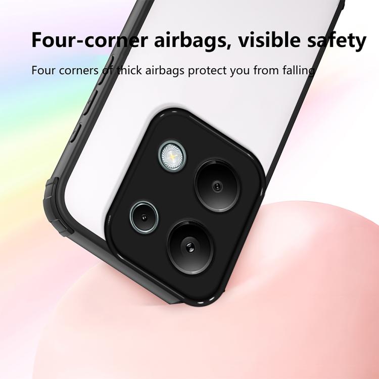 For Redmi Note 13 Pro 4G Four Corners Shield Shockproof TPU Hybrid PC Phone Case