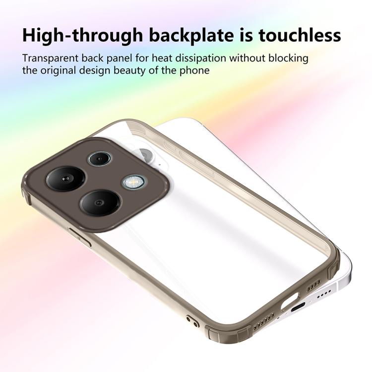 For Redmi Note 13 Pro 4G Four Corners Shield Shockproof TPU Hybrid PC Phone Case
