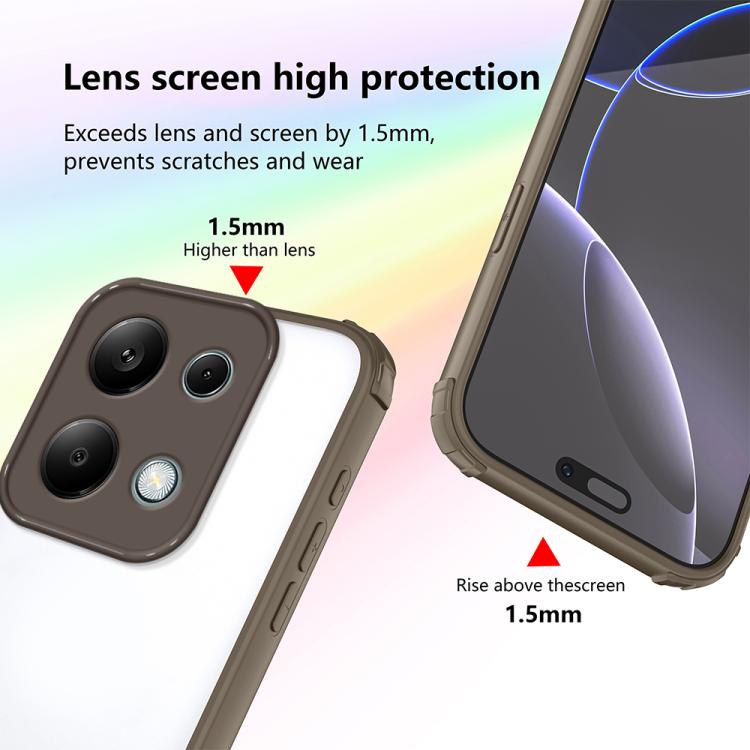 For Redmi Note 13 Pro 4G Four Corners Shield Shockproof TPU Hybrid PC Phone Case