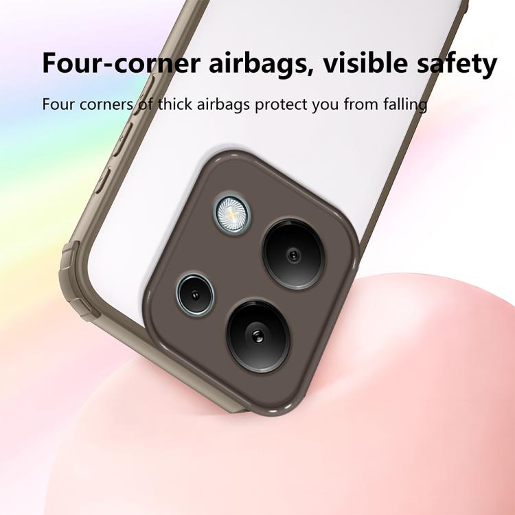 For Redmi Note 13 Pro 4G Four Corners Shield Shockproof TPU Hybrid PC Phone Case
