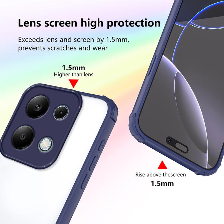 For Redmi Note 13 Pro 4G Four Corners Shield Shockproof TPU Hybrid PC Phone Case