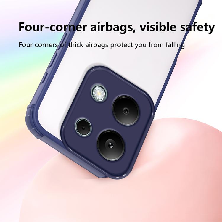 For Redmi Note 13 Pro 4G Four Corners Shield Shockproof TPU Hybrid PC Phone Case