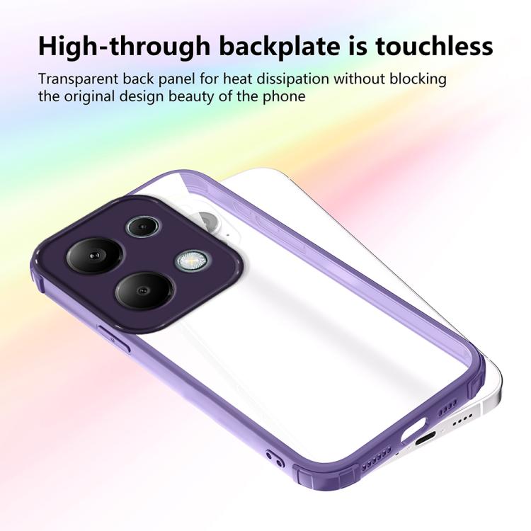 For Redmi Note 13 Pro 4G Four Corners Shield Shockproof TPU Hybrid PC Phone Case