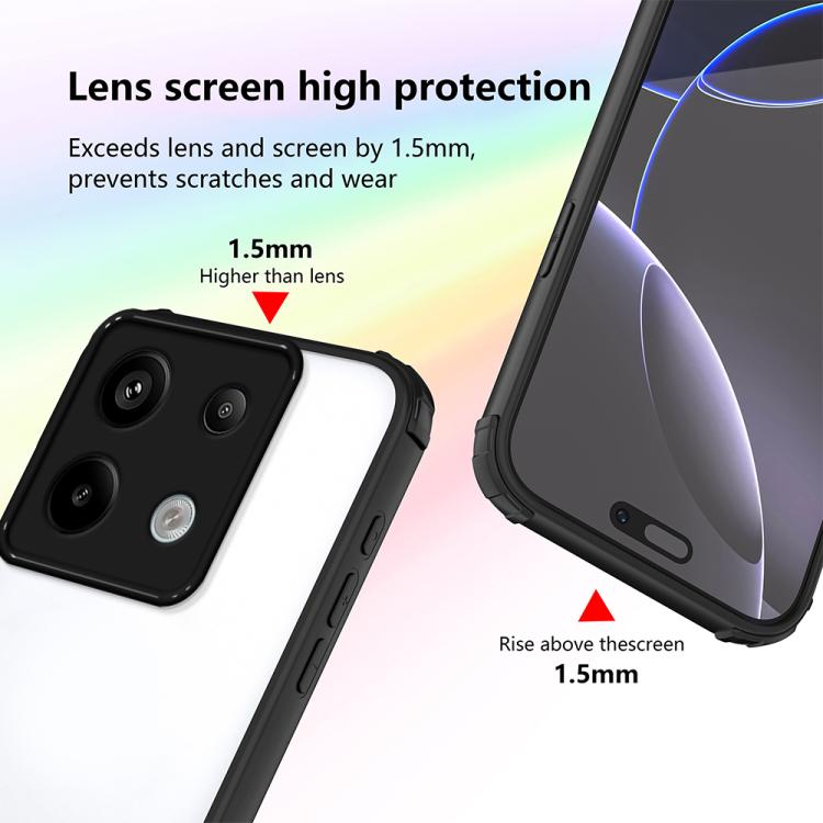 For Redmi Note 13 Pro 5G Four Corners Shield Shockproof TPU Hybrid PC Phone Case