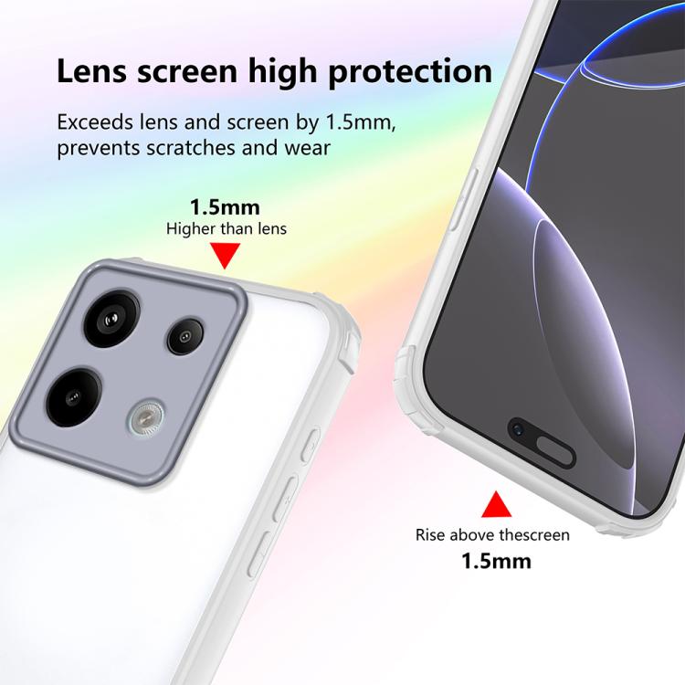 For Redmi Note 13 Pro 5G Four Corners Shield Shockproof TPU Hybrid PC Phone Case