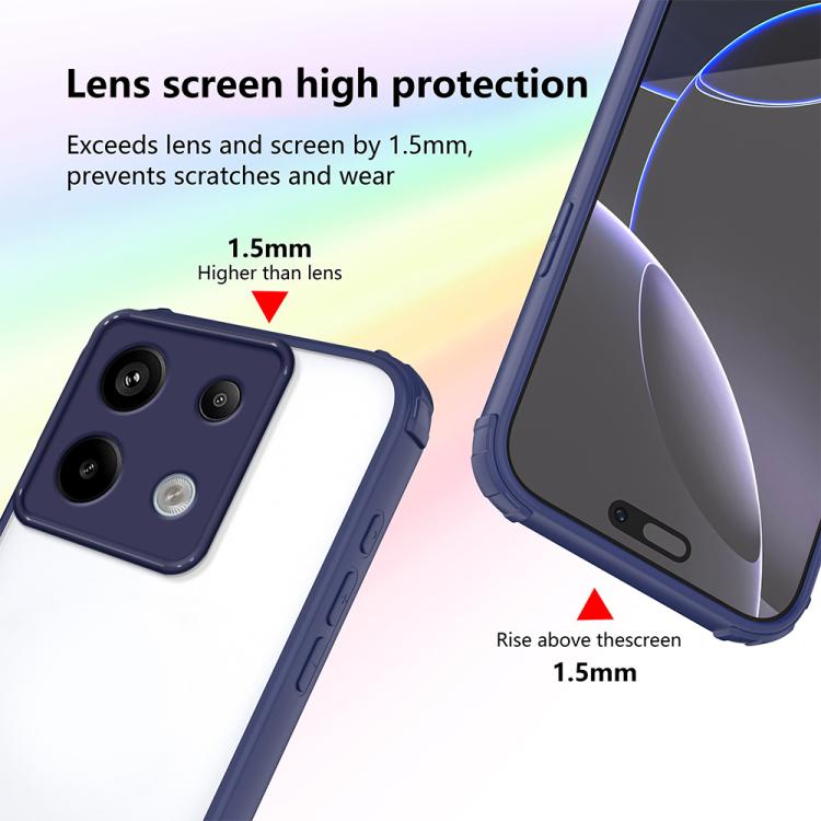 For Redmi Note 13 Pro 5G Four Corners Shield Shockproof TPU Hybrid PC Phone Case