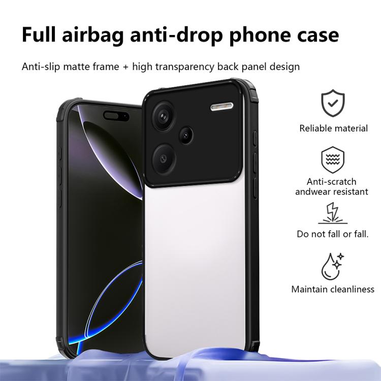For Redmi Note 13 Pro+ Four Corners Shield Shockproof TPU Hybrid PC Phone Case