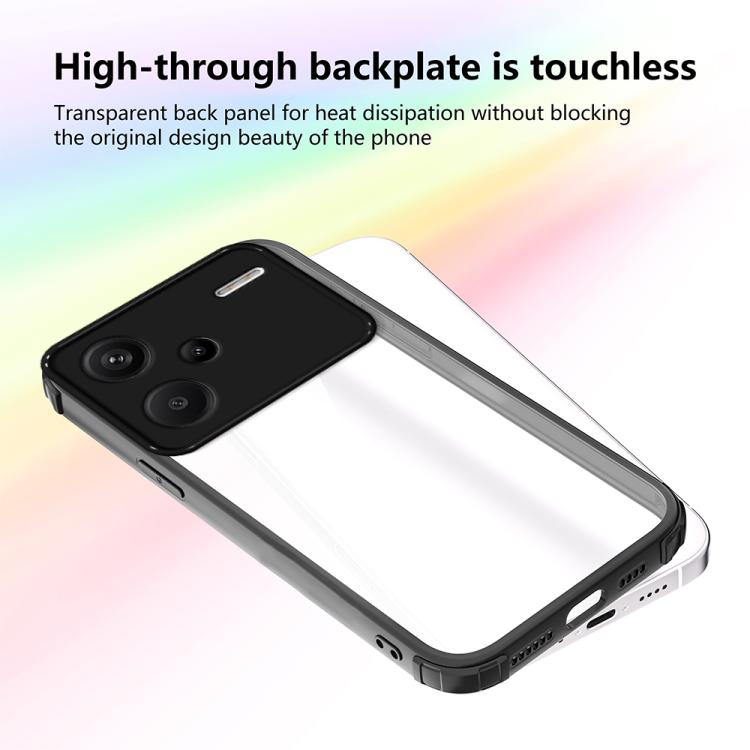For Redmi Note 13 Pro+ Four Corners Shield Shockproof TPU Hybrid PC Phone Case