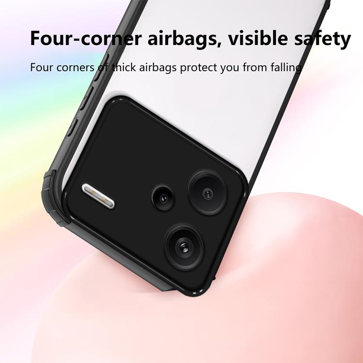 For Redmi Note 13 Pro+ Four Corners Shield Shockproof TPU Hybrid PC Phone Case