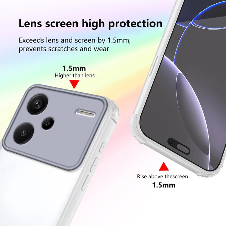 For Redmi Note 13 Pro+ Four Corners Shield Shockproof TPU Hybrid PC Phone Case