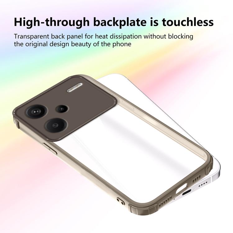 For Redmi Note 13 Pro+ Four Corners Shield Shockproof TPU Hybrid PC Phone Case