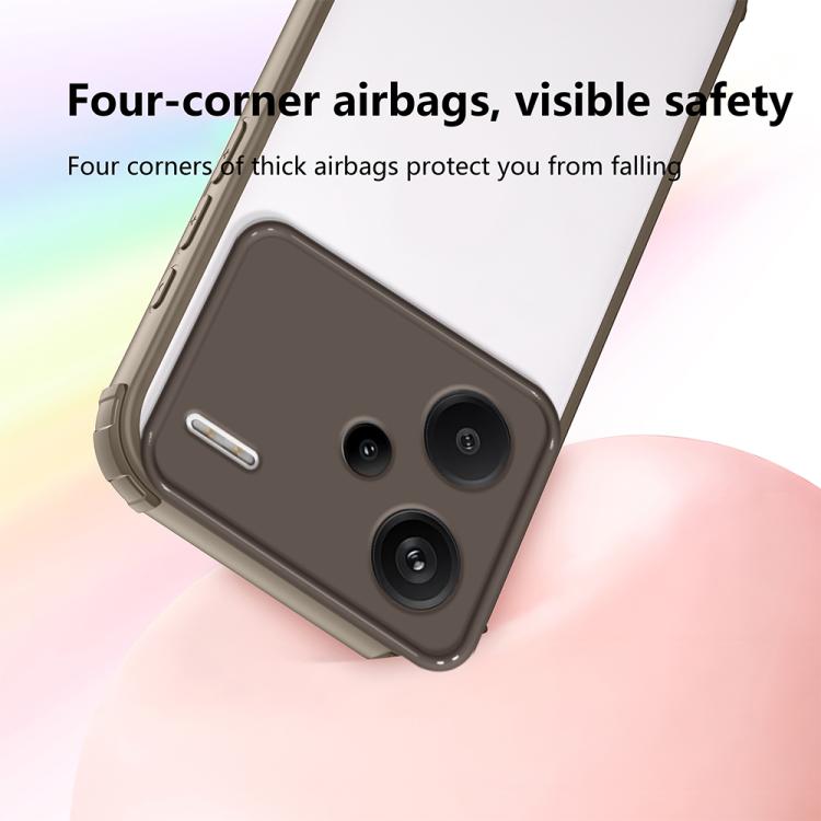 For Redmi Note 13 Pro+ Four Corners Shield Shockproof TPU Hybrid PC Phone Case