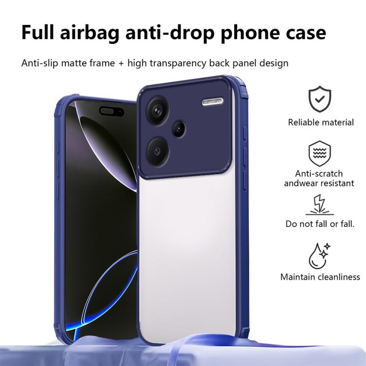 For Redmi Note 13 Pro+ Four Corners Shield Shockproof TPU Hybrid PC Phone Case
