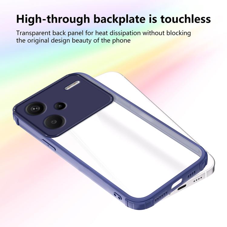 For Redmi Note 13 Pro+ Four Corners Shield Shockproof TPU Hybrid PC Phone Case