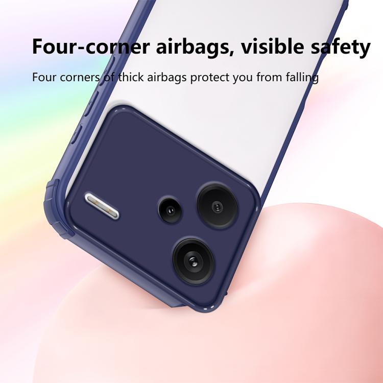 For Redmi Note 13 Pro+ Four Corners Shield Shockproof TPU Hybrid PC Phone Case
