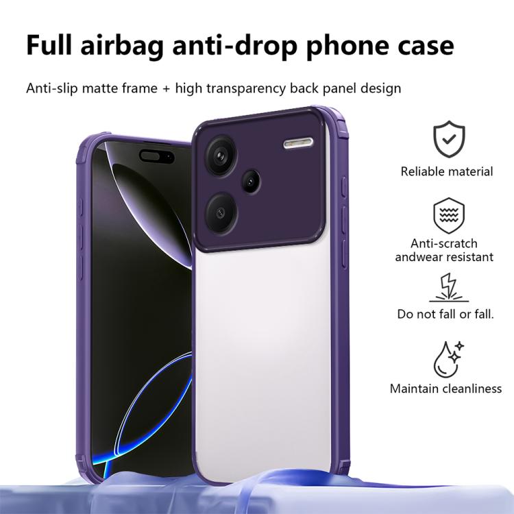 For Redmi Note 13 Pro+ Four Corners Shield Shockproof TPU Hybrid PC Phone Case