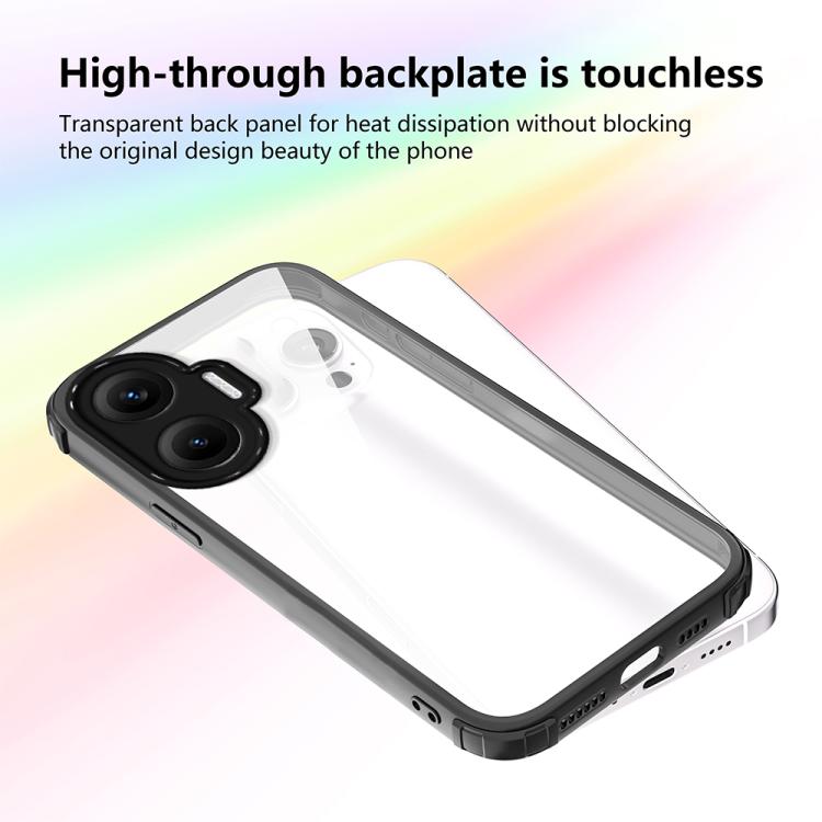 For Redmi Turbo 4 Pro Four Corners Shield Shockproof TPU Hybrid PC Phone Case