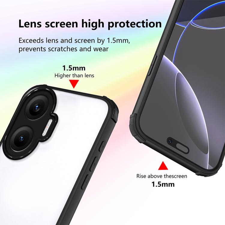 For Redmi Turbo 4 Pro Four Corners Shield Shockproof TPU Hybrid PC Phone Case