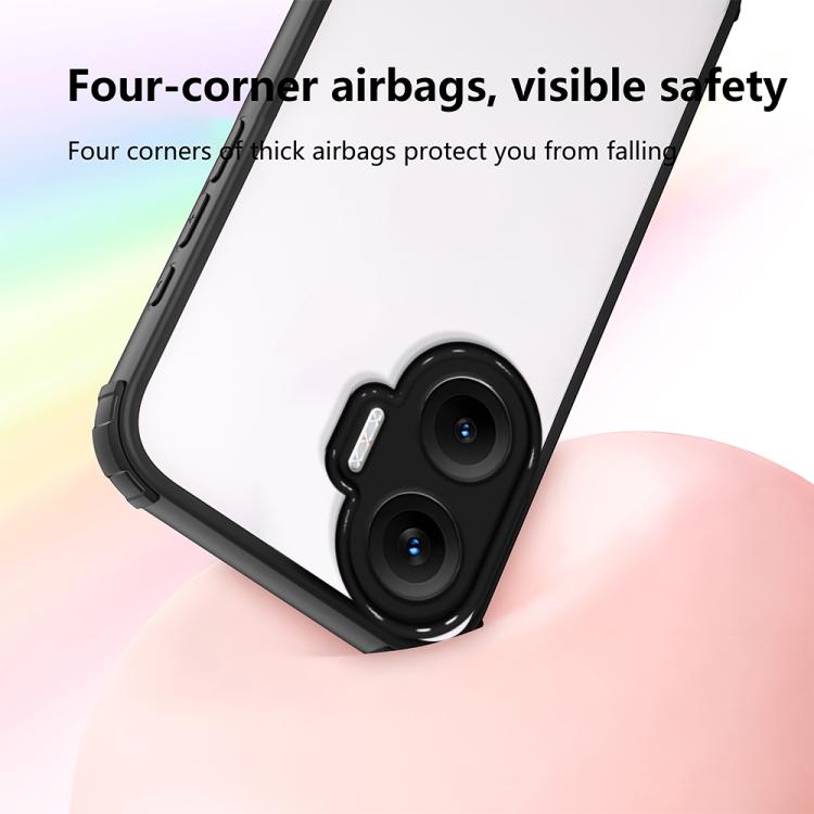 For Redmi Turbo 4 Pro Four Corners Shield Shockproof TPU Hybrid PC Phone Case