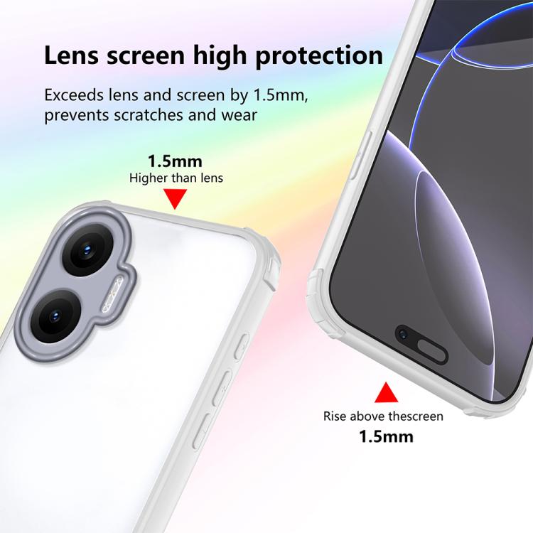 For Redmi Turbo 4 Pro Four Corners Shield Shockproof TPU Hybrid PC Phone Case