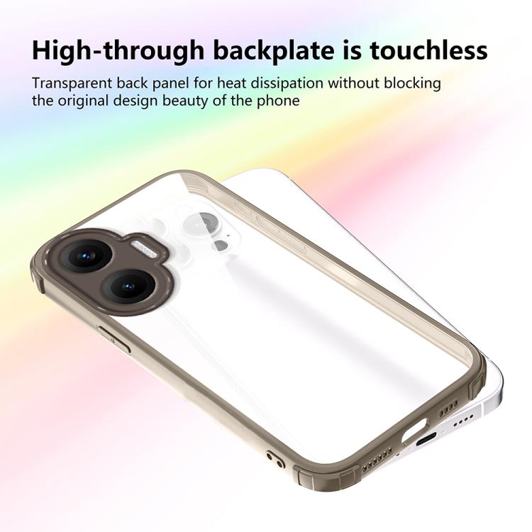 For Redmi Turbo 4 Pro Four Corners Shield Shockproof TPU Hybrid PC Phone Case