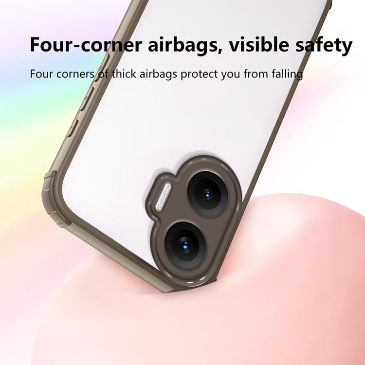 For Redmi Turbo 4 Pro Four Corners Shield Shockproof TPU Hybrid PC Phone Case