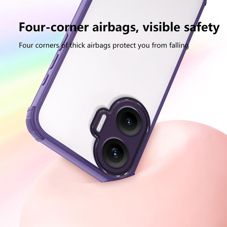 For Redmi Turbo 4 Pro Four Corners Shield Shockproof TPU Hybrid PC Phone Case