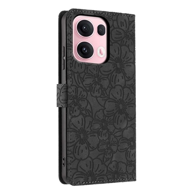 For OPPO Reno13 Pro Global Cherry Blossoms Embossed Leather Phone Case