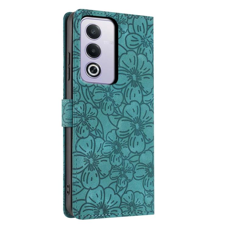 For OPPO A3 Pro 5G Global Cherry Blossoms Embossed Leather Phone Case