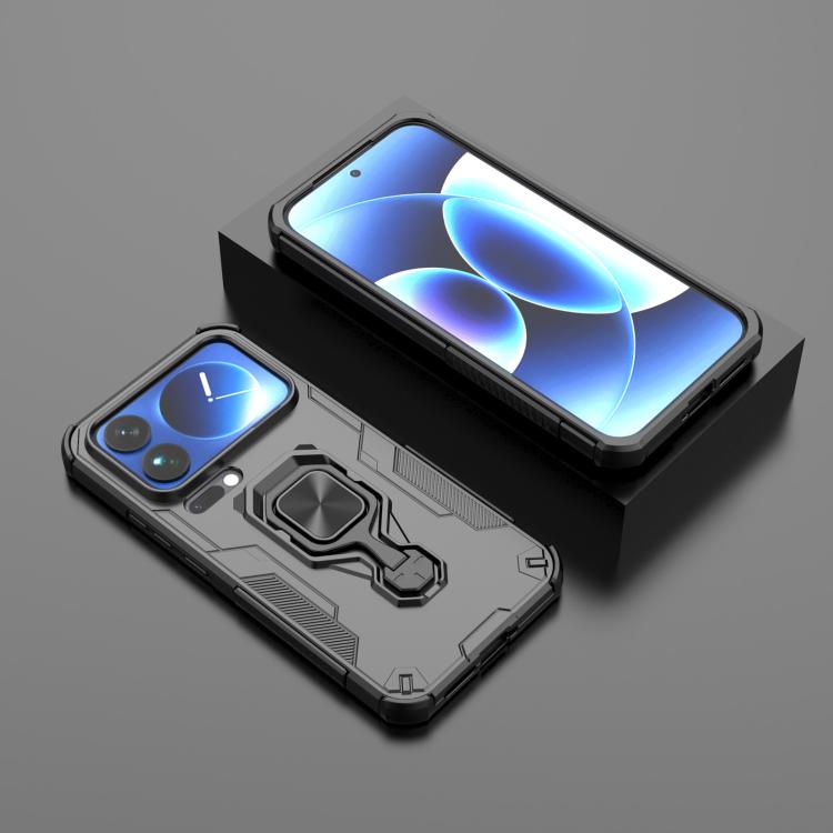 For Xiaomi 17 Pro Max Metal Kickstand TPU Hybrid PC Phone Case