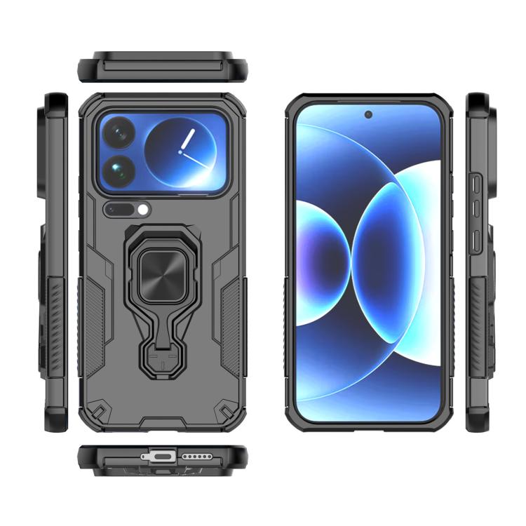 For Xiaomi 17 Pro Max Metal Kickstand TPU Hybrid PC Phone Case