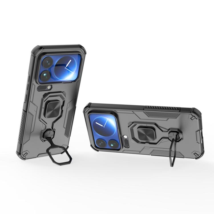 For Xiaomi 17 Pro Max Metal Kickstand TPU Hybrid PC Phone Case