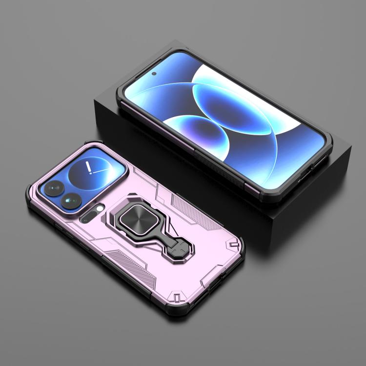 For Xiaomi 17 Pro Max Metal Kickstand TPU Hybrid PC Phone Case
