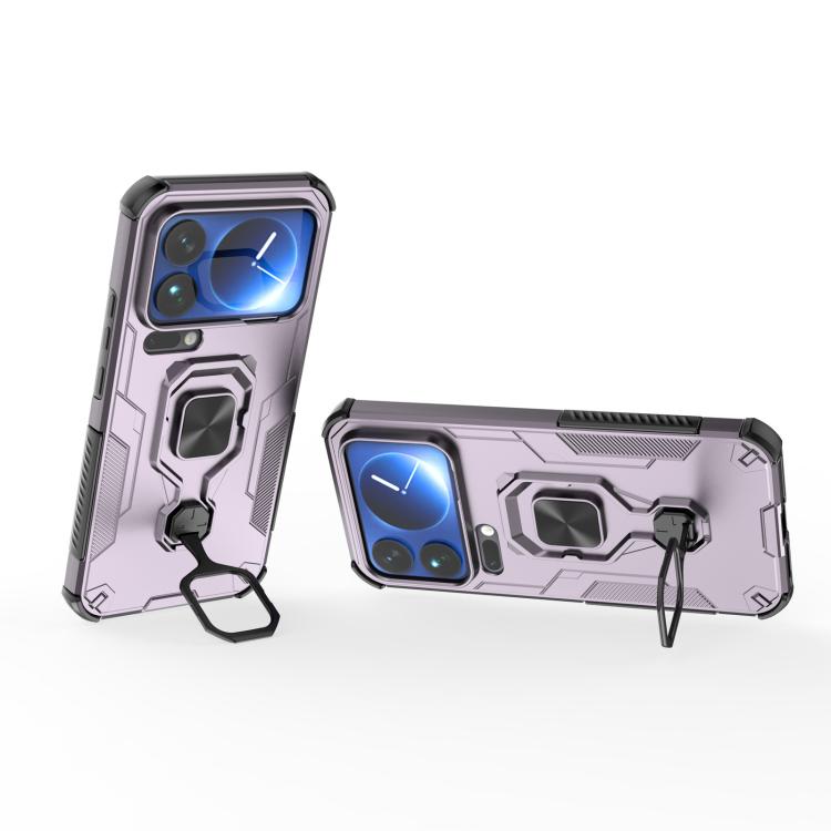 For Xiaomi 17 Pro Max Metal Kickstand TPU Hybrid PC Phone Case