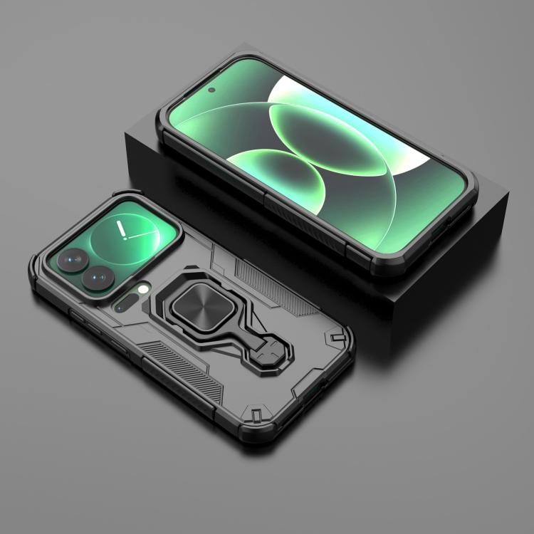 For Xiaomi 17 Pro Metal Kickstand TPU Hybrid PC Phone Case