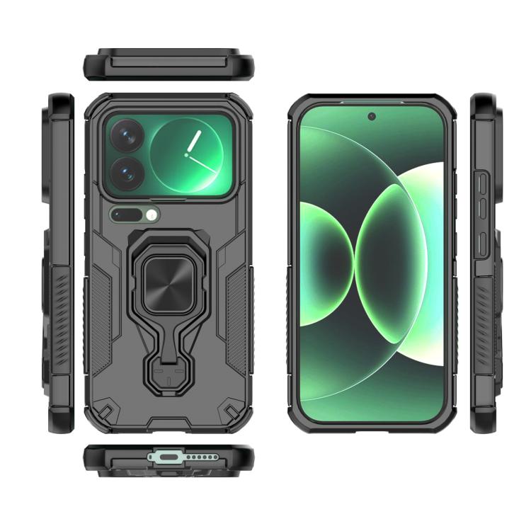 For Xiaomi 17 Pro Metal Kickstand TPU Hybrid PC Phone Case