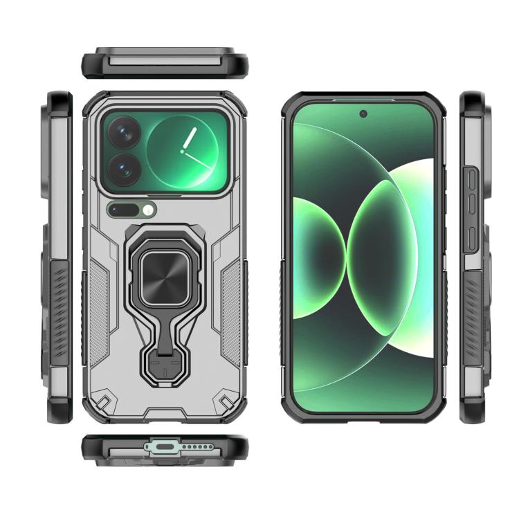 For Xiaomi 17 Pro Metal Kickstand TPU Hybrid PC Phone Case