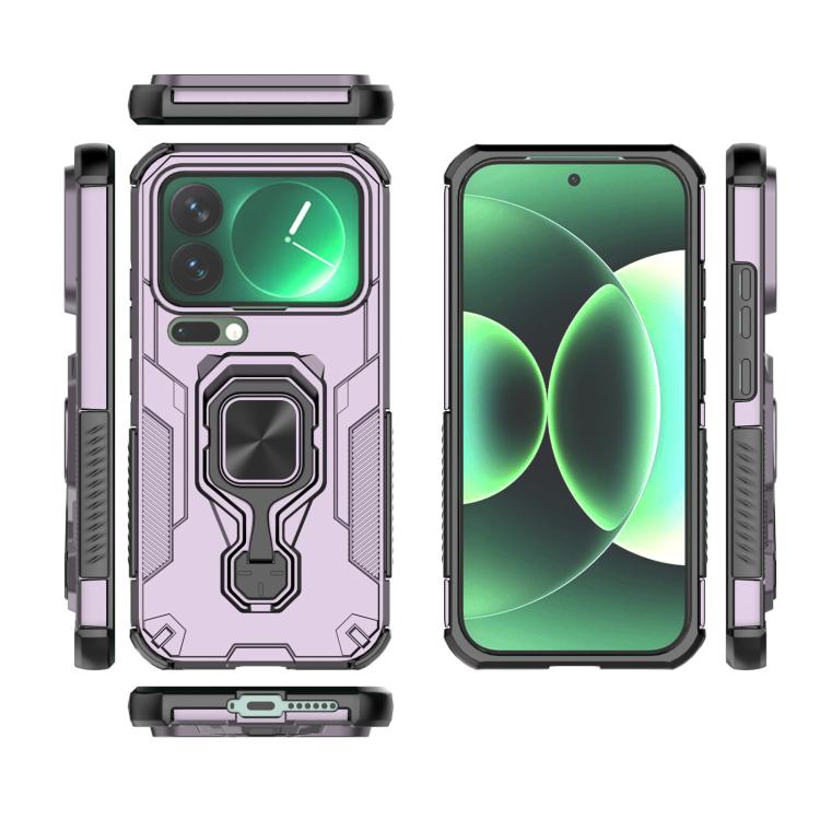 For Xiaomi 17 Pro Metal Kickstand TPU Hybrid PC Phone Case