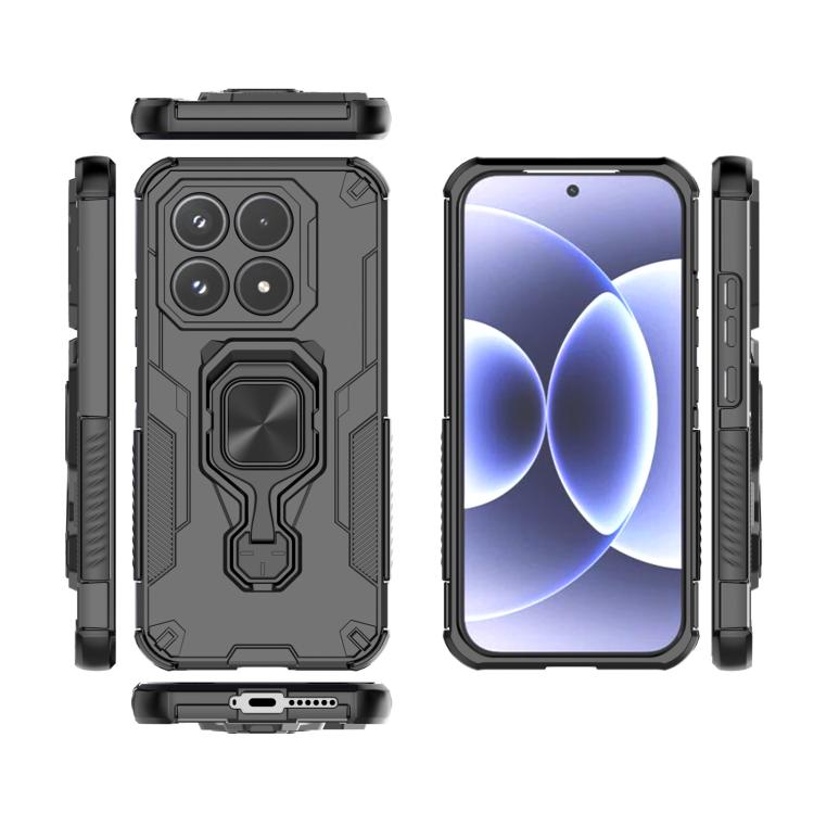 For Xiaomi 17 Metal Kickstand TPU Hybrid PC Phone Case