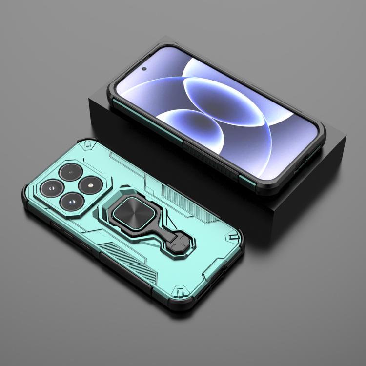 For Xiaomi 17 Metal Kickstand TPU Hybrid PC Phone Case