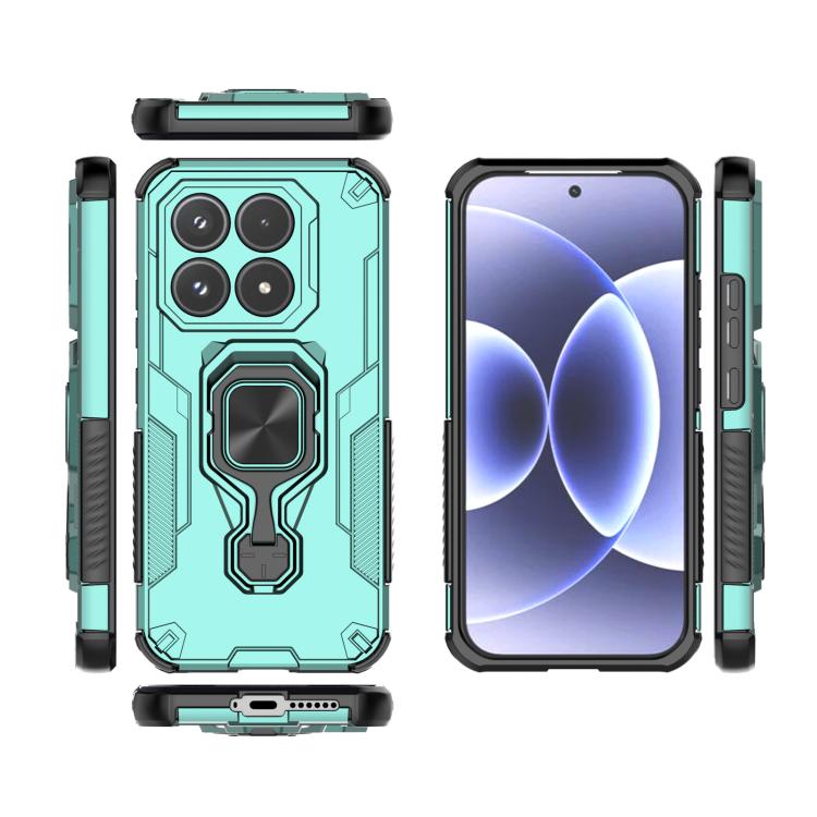 For Xiaomi 17 Metal Kickstand TPU Hybrid PC Phone Case