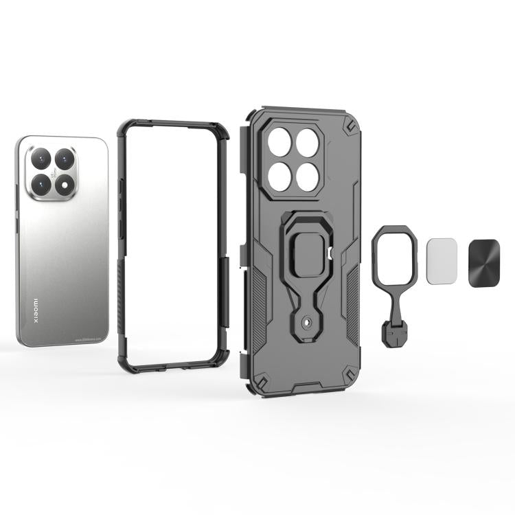 For Xiaomi 15T Metal Kickstand TPU Hybrid PC Phone Case