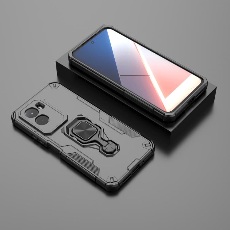 For Xiaomi Poco M7 4G 169mm Metal Kickstand TPU Hybrid PC Phone Case