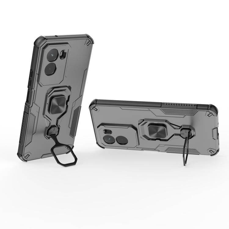 For Xiaomi Poco M7 4G 169mm Metal Kickstand TPU Hybrid PC Phone Case