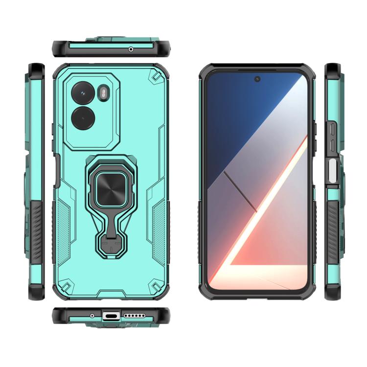 For Xiaomi Poco M7 4G 169mm Metal Kickstand TPU Hybrid PC Phone Case