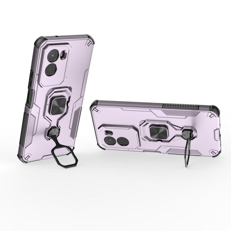 For Xiaomi Poco M7 4G 169mm Metal Kickstand TPU Hybrid PC Phone Case