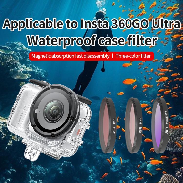 For Insta360 GO Ultra JSR Diving Filter for Waterproof Case, Filter:8 in 1 ND CPL UV Mixed