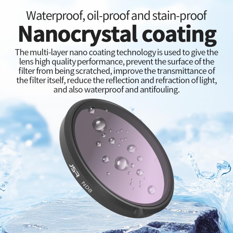 For Insta360 GO Ultra JSR Diving Filter for Waterproof Case, Filter:ND8