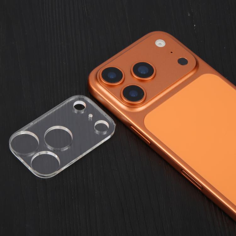 For iPhone 17 Pro Max Silk Printed Large Arc Tempered Glass Back Camera Film
