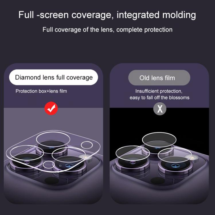 For iPhone 17 Pro 50pcs Silk Printed Large Arc Tempered Glass Back Camera Film